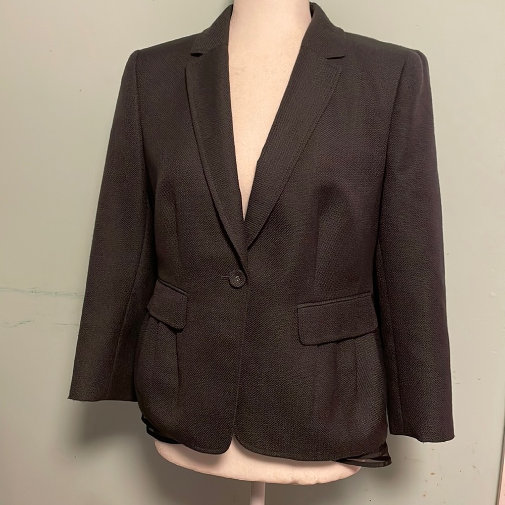 NWOT LOFT wool blend blazer grey size 6